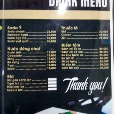 Thực đơn- Mộc Coffee - 187 Lê Văn Lương