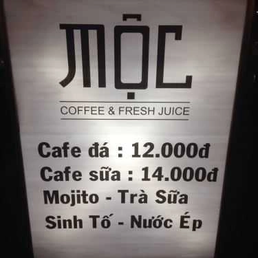 Không gian- Mộc - Coffee & Fresh Juice