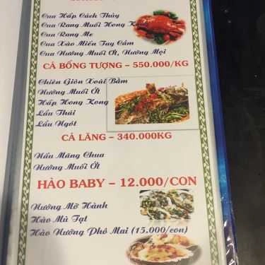 Thực đơn- Quán Nhậu Mộc Quán - Nướng Ngói