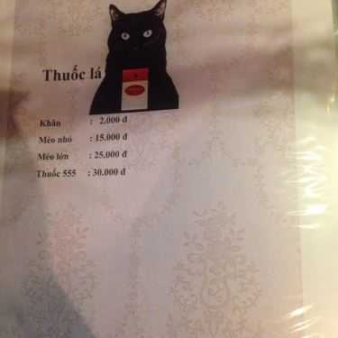 Thực đơn- Mộc Thuyền Cafe
