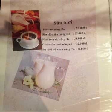 Thực đơn- Mộc Thuyền Cafe