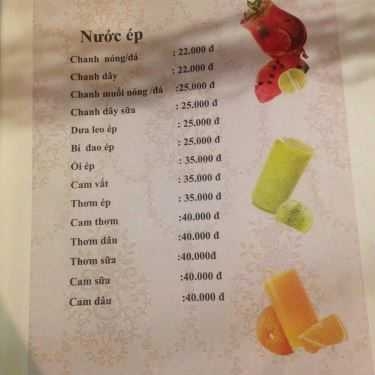 Thực đơn- Mộc Thuyền Cafe