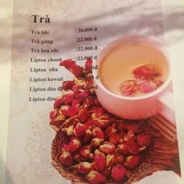 Thực đơn- Mộc Thuyền Cafe