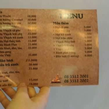 Thực đơn- Mochi - Tea & Coffee