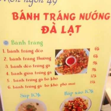 Thực đơn- Cafe Hội Ăn Vặt Sì Phố - Bánh Tráng Nướng Đà Lạt