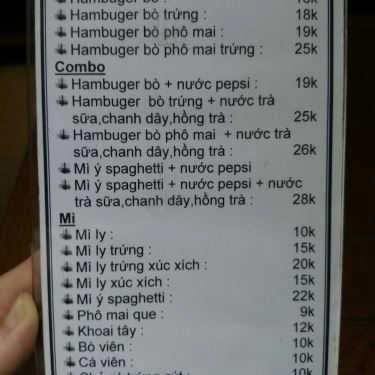 Thực đơn- Ăn vặt Món Ngon Hủ Tiếu
