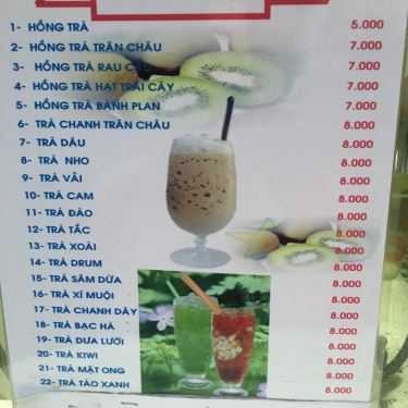Thực đơn- Cafe Moon River - Trà Sữa Trân Châu