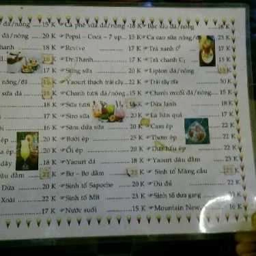 Thực đơn- Moon Star Coffee