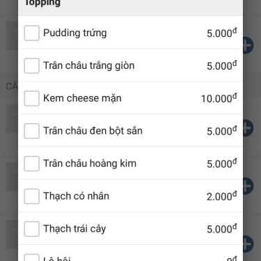 Thực đơn- Ăn vặt Trà Sữa Moon Tea