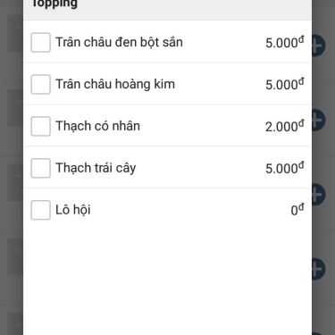 Thực đơn- Ăn vặt Trà Sữa Moon Tea