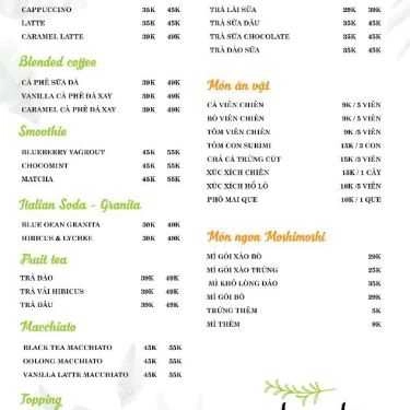 Tổng hợp- Moshimoshi - Tea & Coffee