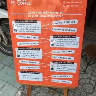 Thực đơn- Mow Coffee