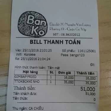 Thực đơn- Ăn vặt Mr. Champon King - Món Hàn