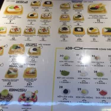 Thực đơn- Cafe Mr. DEE Parkson CT Plaza - Món Tráng Miệng