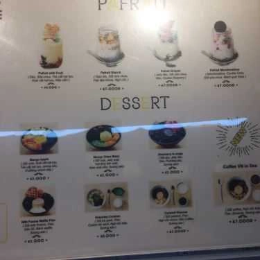 Thực đơn- Cafe Mr. DEE Parkson CT Plaza - Món Tráng Miệng