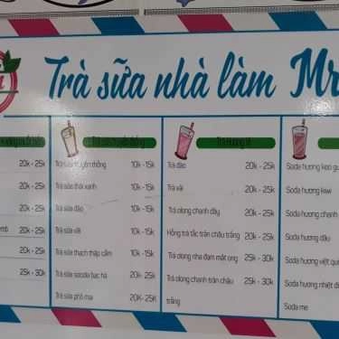 Thực đơn- Mr.M - Ăn Vặt Nhà Làm