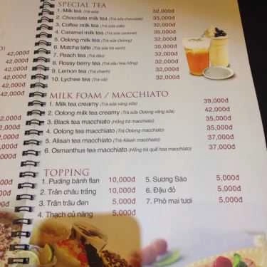 Thực đơn- Mr. P Bing Su - Cafe & Ăn Vặt