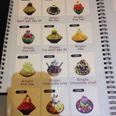 Thực đơn- Mr. P Bing Su - Cafe & Ăn Vặt