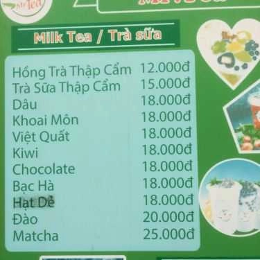 Thực đơn- Mr.Tea & Coffee