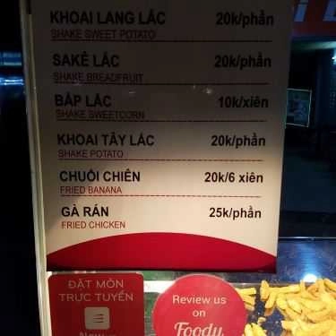 Thực đơn- Ăn vặt Mr Thịnh - Khoai Lắc, Chuối Lắc & Sake Lắc