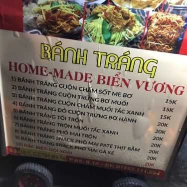 Thực đơn- Bánh tráng cuốn trộn - Mực rim me Biển Vương