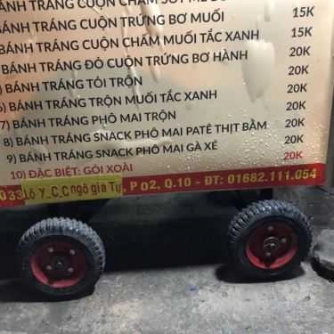 Thực đơn- Bánh tráng cuốn trộn - Mực rim me Biển Vương