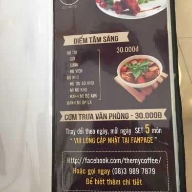 Thực đơn- My Coffee