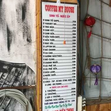 Thực đơn- My House Coffee - Đường Số 19