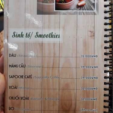 Thực đơn- Mỹ Hưng Coffee