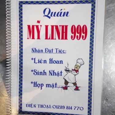 Thực đơn- Mỹ Linh 9999 - Quán Nhậu Bình Dân