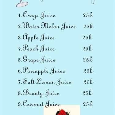 Thực đơn- Cafe Myracle Milk Tea - Nguyễn Đình Chiểu