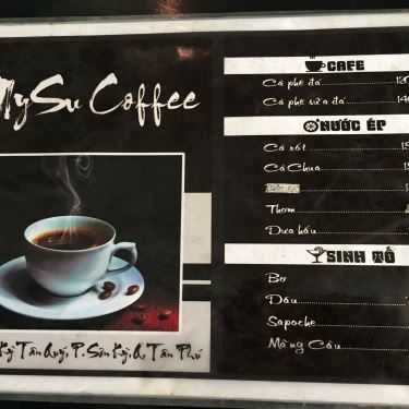 Thực đơn- Mysu Coffee