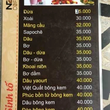 Thực đơn- N2N Coffee