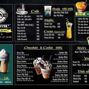 Thực đơn- Na Coffee - Nguyễn Văn Bảo