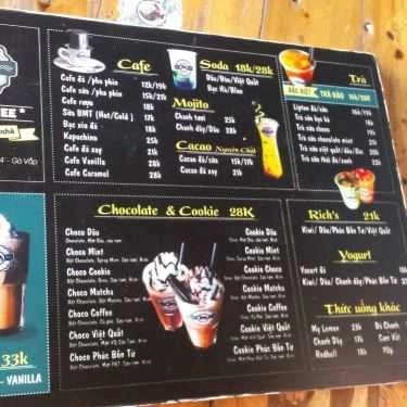 Thực đơn- Na Coffee - Nguyễn Văn Bảo