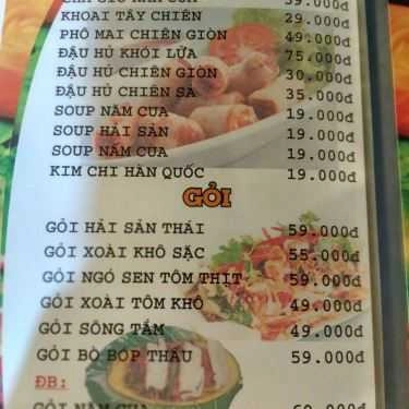 Thực đơn- Quán Nhậu Năm Cua - Hải Sản & Các Món Ăn Đồng Quê