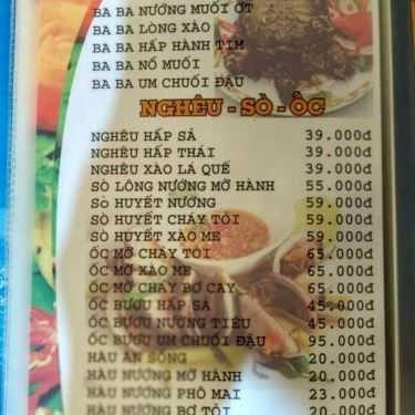 Thực đơn- Quán Nhậu Năm Cua - Hải Sản & Các Món Ăn Đồng Quê