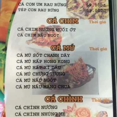 Thực đơn- Quán Nhậu Năm Cua - Hải Sản & Các Món Ăn Đồng Quê