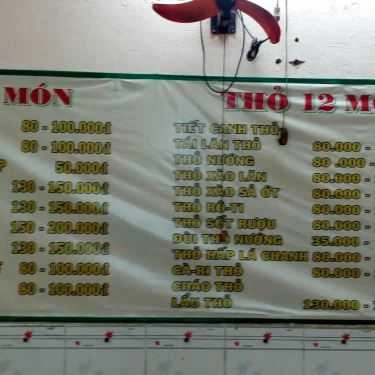 Thực đơn- Quán Nhậu Nam Định Quán - Đặc Sản Thỏ & Gà Đá