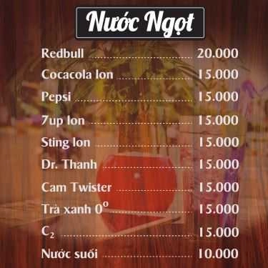 Thực đơn- Nắng Coffee - Phạm Văn Đồng