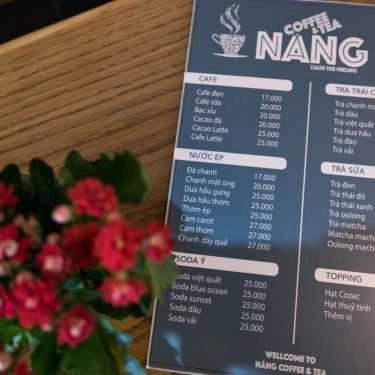 Thực đơn- Nắng Coffee & Tea