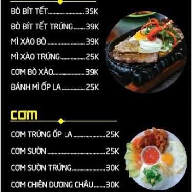 Thực đơn- Nany Coffee - Đường DD11