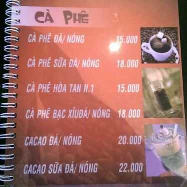 Thực đơn- Napoli N1 Coffee - Nguyễn Công Trứ