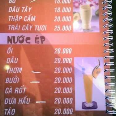Thực đơn- Napoli N1 Coffee - Nguyễn Công Trứ