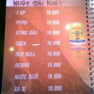 Thực đơn- Napoli N1 Coffee - Nguyễn Công Trứ