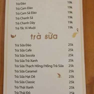 Thực đơn- Nâu Đá Coffee