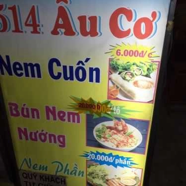 Thực đơn- Ăn vặt Nem Cuốn Phú Yên - Âu Cơ