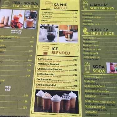 Thực đơn- New Day Coffee - Đường Số 27