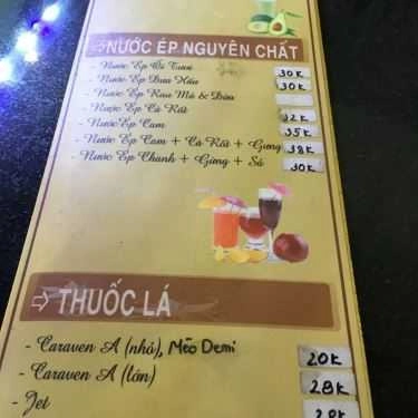 Thực đơn- New Day Coffee - Gò Dầu