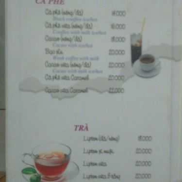 Thực đơn- New Day Coffee - Phạm Văn Đồng